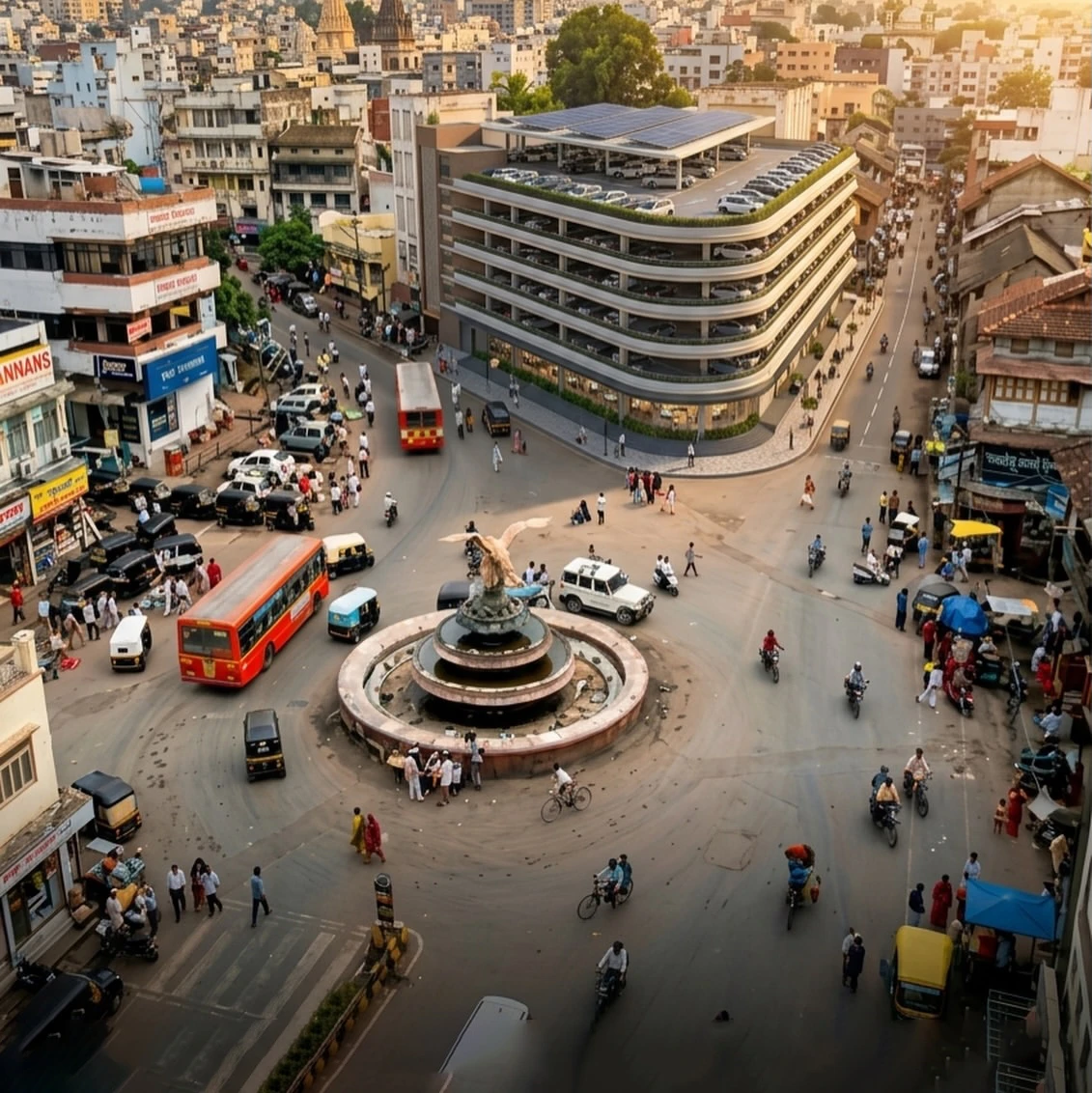 आधुनिक नासिक, स्मार्ट सिटी विकास, उद्योग और सांस्कृतिक विरासत का प्रेरणादायक दृश्य
