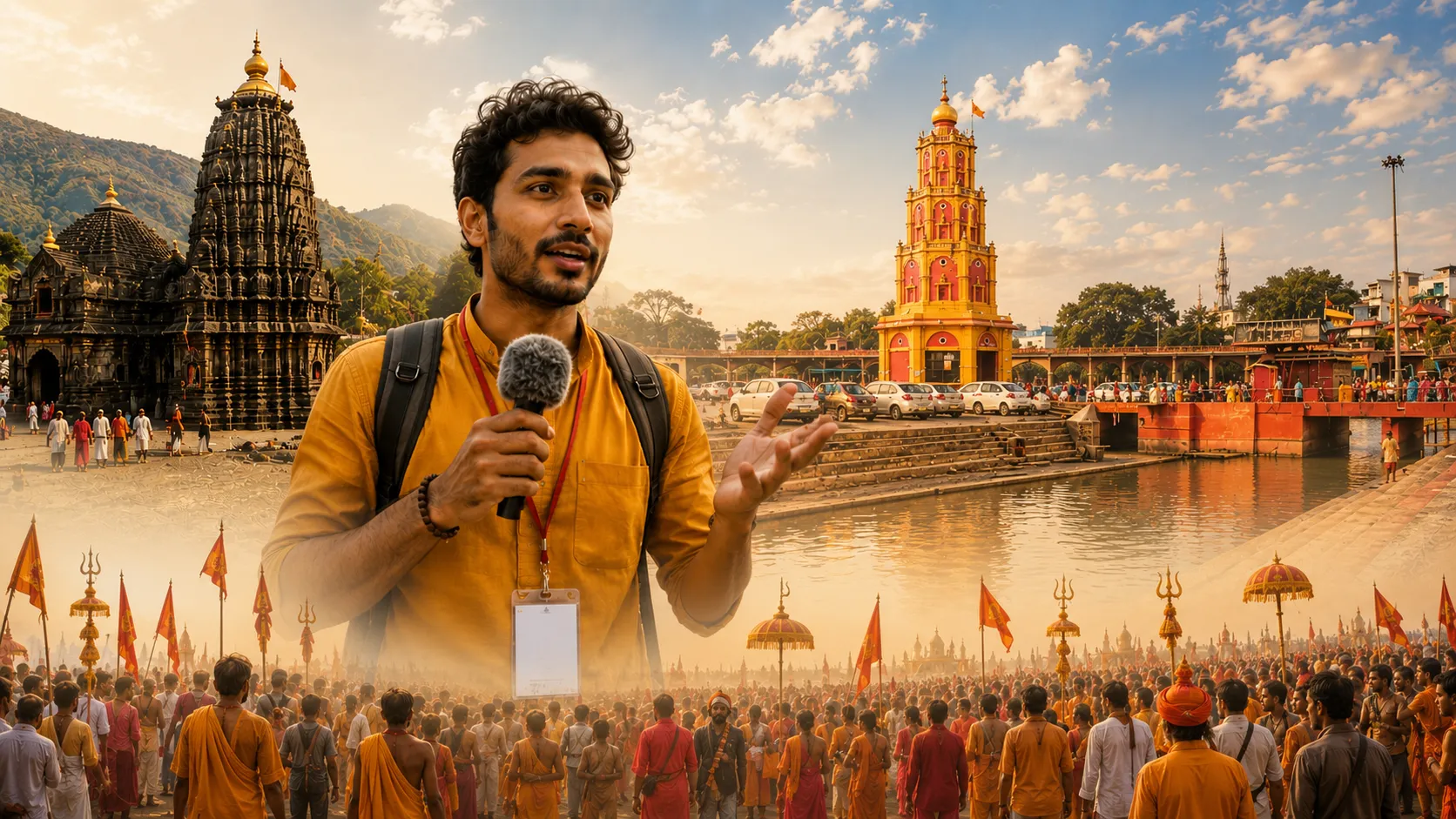 मैं कुंभ में क्यों आ रहा हूँ वीडियो प्रतियोगिता पोस्टर